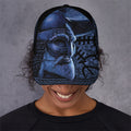 Blue Viking God Odin And Crow Print Baseball Cap