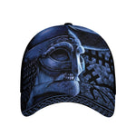 Blue Viking God Odin And Crow Print Baseball Cap
