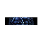 Blue Viking God Odin And Crow Print Bed Runner
