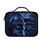 Blue Viking God Odin And Crow Print Briefcase Bible Bag