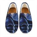Blue Viking God Odin And Crow Print Casual Shoes