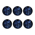 Blue Viking God Odin And Crow Print Coaster Set