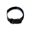 Blue Viking God Odin And Crow Print Dog Collar