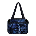 Blue Viking God Odin And Crow Print Double Strap Bible Bag