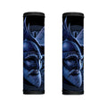 Blue Viking God Odin And Crow Print Handle Covers