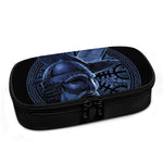 Blue Viking God Odin And Crow Print Insulin Cooler Travel Case