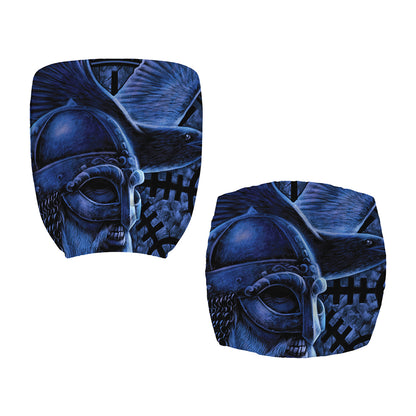Blue Viking God Odin And Crow Print Office Chair Cover