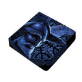Blue Viking God Odin And Crow Print Outdoor Seat Cushion Cover