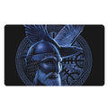 Blue Viking God Odin And Crow Print Polyester Doormat