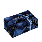 Blue Viking God Odin And Crow Print Rectangle Tissue Box Cover