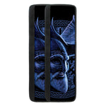 Blue Viking God Odin And Crow Print Refrigerator Handle Covers