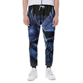 Blue Viking God Odin And Crow Print Joggers