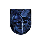 Blue Viking God Odin And Crow Print Toilet Lid Cover