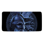 Blue Viking God Odin And Crow Print Towel
