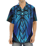 Blue Viking Norse God Odin Print Aloha Shirt