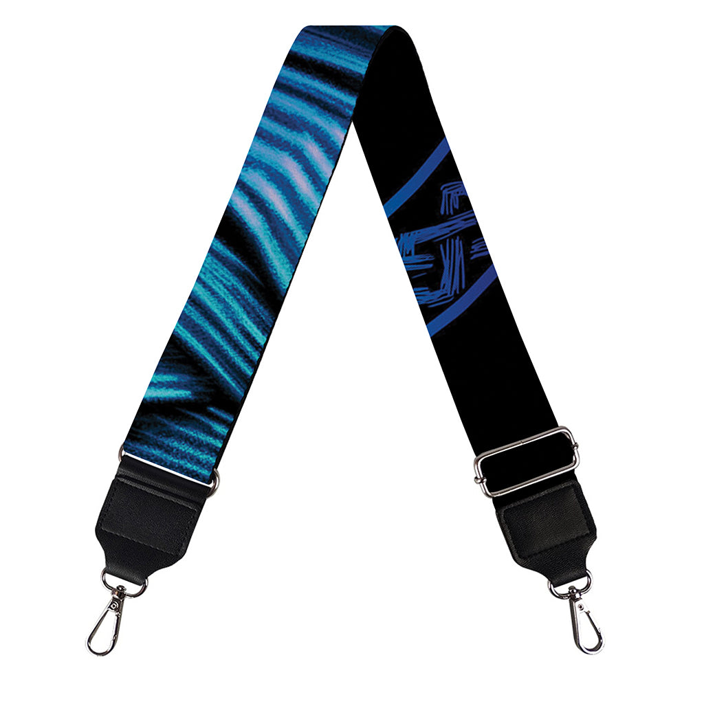 Blue Viking Norse God Odin Print Bag Strap