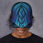 Blue Viking Norse God Odin Print Baseball Cap