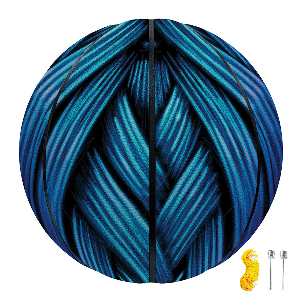 Blue Viking Norse God Odin Print Basketball