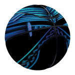 Blue Viking Norse God Odin Print Basketball