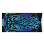 Blue Viking Norse God Odin Print Beach Towel