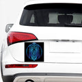 Blue Viking Norse God Odin Print Car Sticker