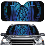 Blue Viking Norse God Odin Print Car Windshield Sun Shade