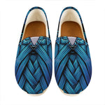 Blue Viking Norse God Odin Print Casual Shoes