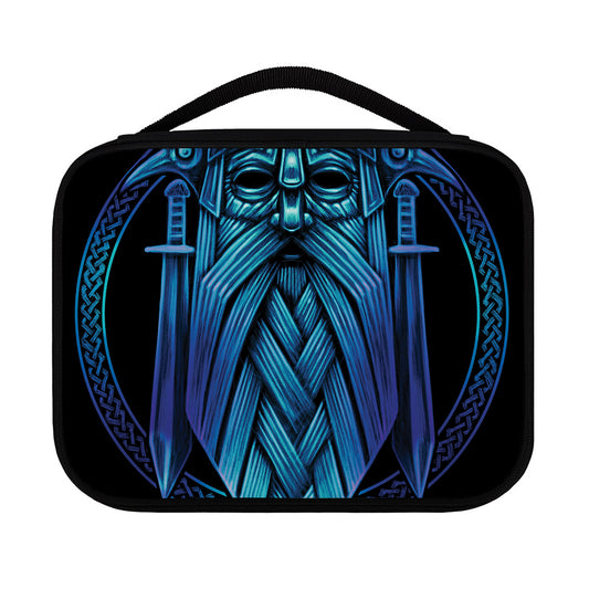 Blue Viking Norse God Odin Print Classic Bible Case