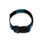 Blue Viking Norse God Odin Print Dog Collar