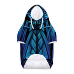 Blue Viking Norse God Odin Print Dog Zip Up Hoodie