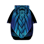 Blue Viking Norse God Odin Print Dog Zip Up Hoodie