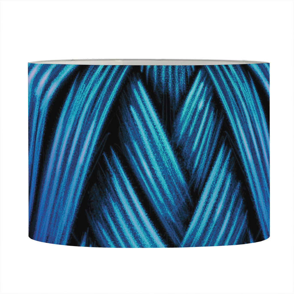 Blue Viking Norse God Odin Print Drum Lamp Shade