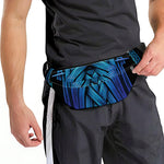 Blue Viking Norse God Odin Print Fanny Pack