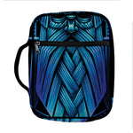 Blue Viking Norse God Odin Print Front Pocket Bible Bag