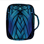 Blue Viking Norse God Odin Print Front Pocket Bible Bag