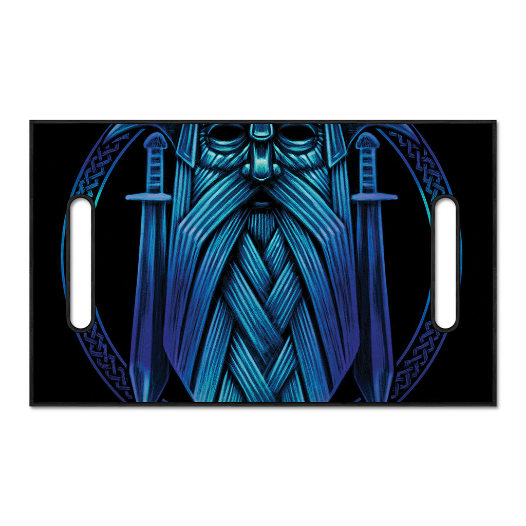 Blue Viking Norse God Odin Print Golf Cart Seat Cover