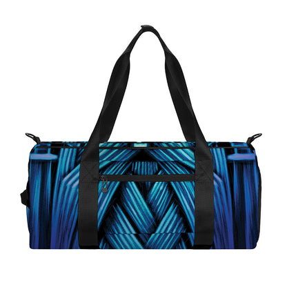 Blue Viking Norse God Odin Print Gym Bag