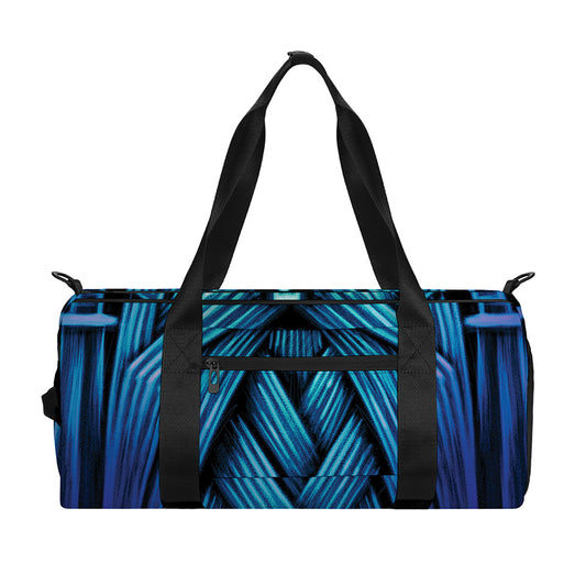 Blue Viking Norse God Odin Print Gym Bag