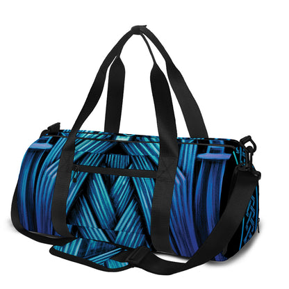 Blue Viking Norse God Odin Print Gym Bag