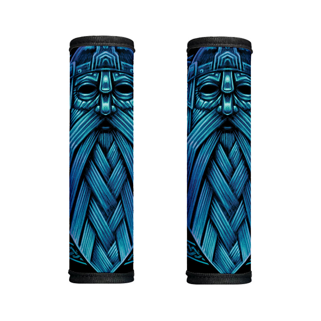 Blue Viking Norse God Odin Print Handle Covers