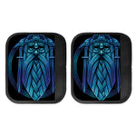 Blue Viking Norse God Odin Print Handle Covers
