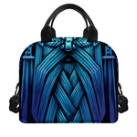 Blue Viking Norse God Odin Print Insulated Lunch Bag