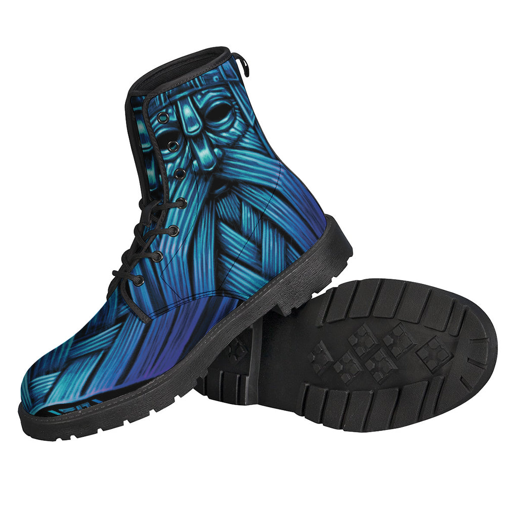 Blue Viking Norse God Odin Print Backpack