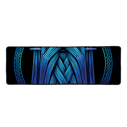Blue Viking Norse God Odin Print Long Kitchen Mat