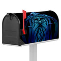 Blue Viking Norse God Odin Print Mailbox Cover