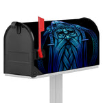 Blue Viking Norse God Odin Print Mailbox Cover