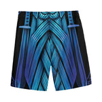 Blue Viking Norse God Odin Print Men's Sports Shorts