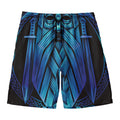 Blue Viking Norse God Odin Print Men's Swim Trunks