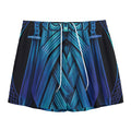 Blue Viking Norse God Odin Print Mesh Shorts