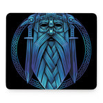 Blue Viking Norse God Odin Print Mouse Pad